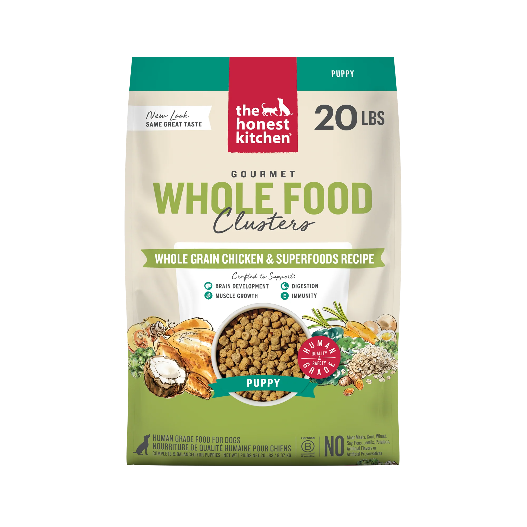 Whole Grain Chicken Whole Food Clusters for Puppies - Image 10