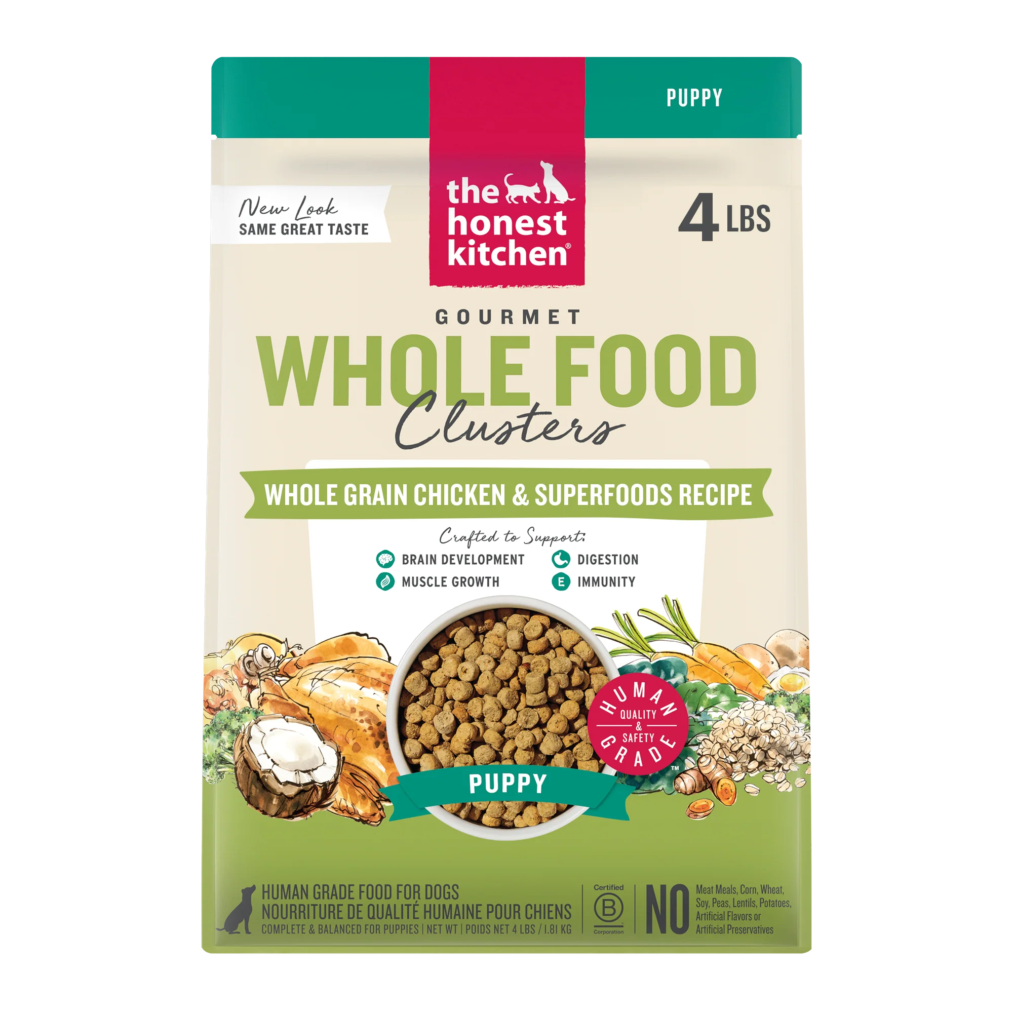 Whole Grain Chicken Whole Food Clusters for Puppies - Image 11