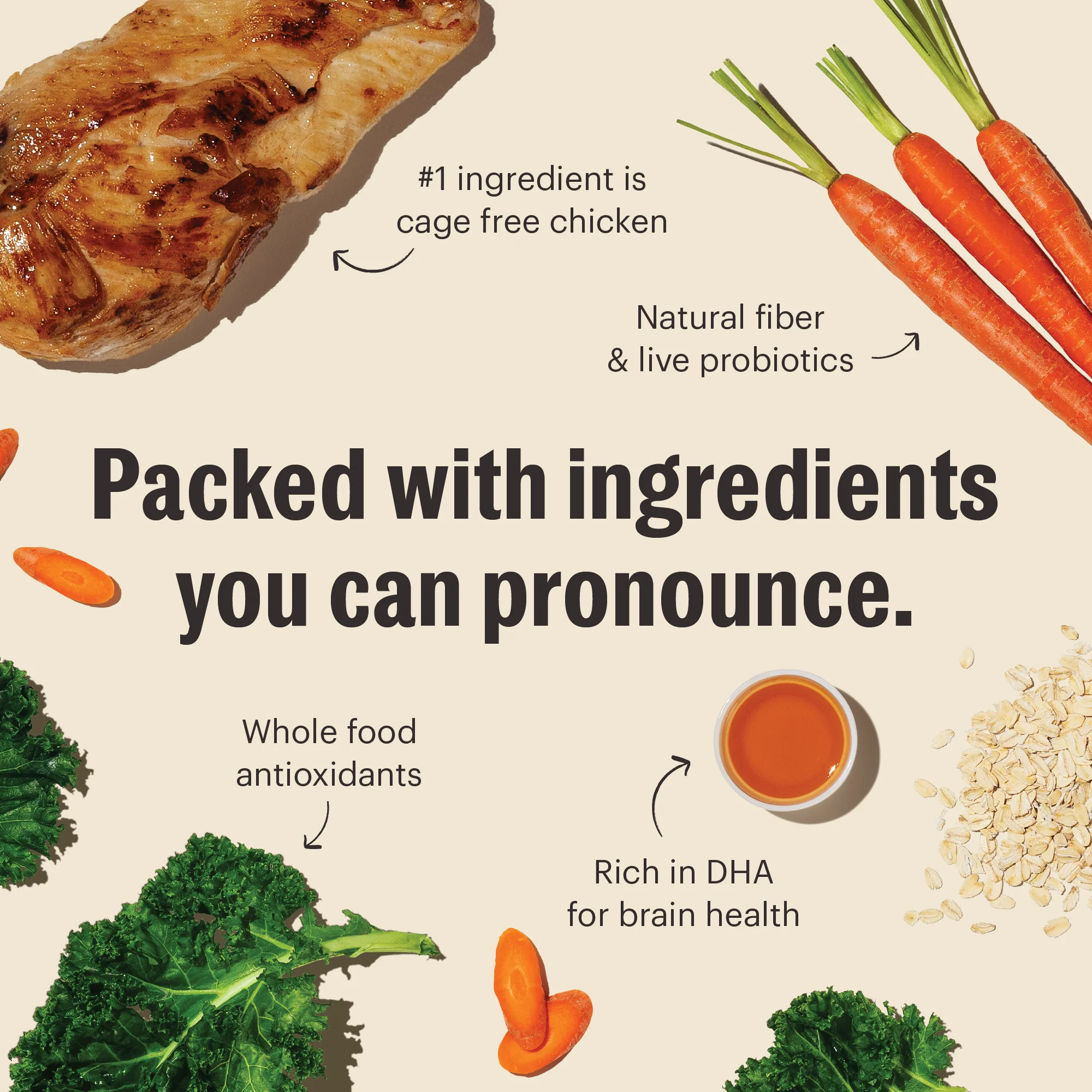 Whole Grain Chicken Whole Food Clusters for Puppies - Image 3